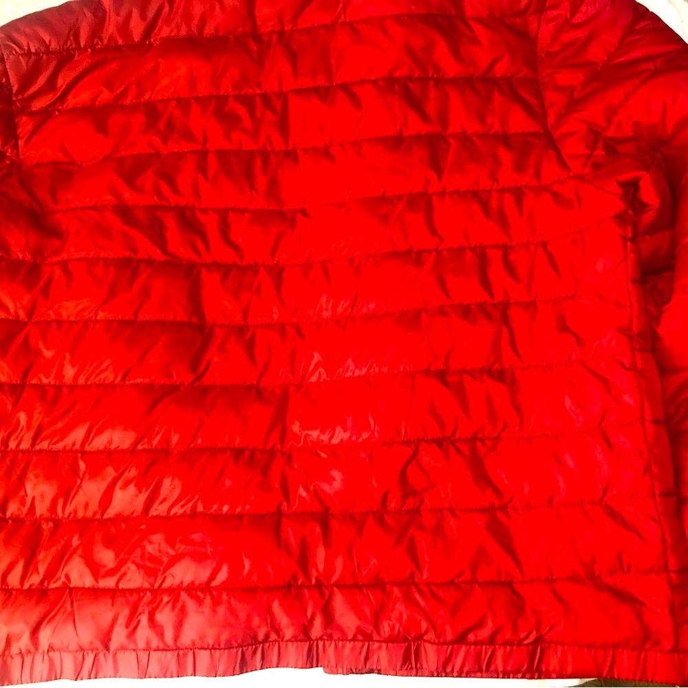 Red true religion coat